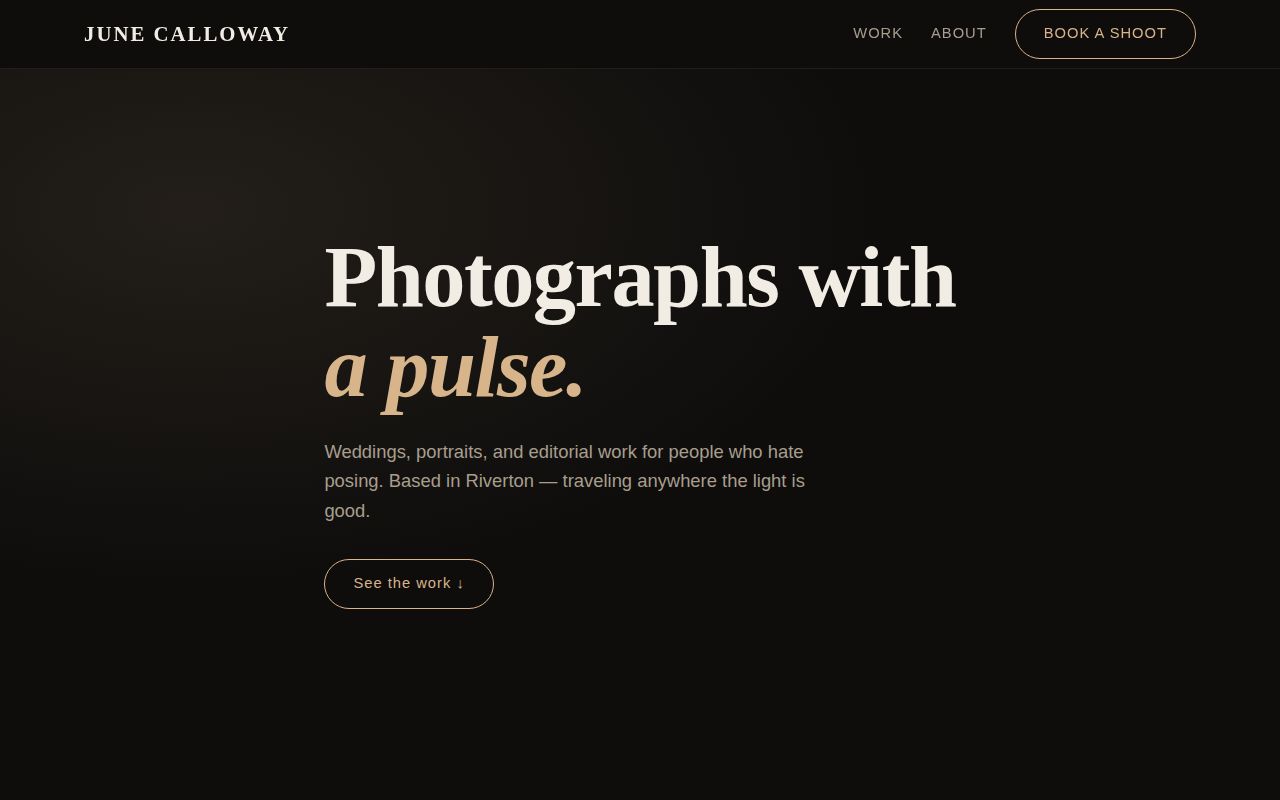 Portfolio & Creative template live preview