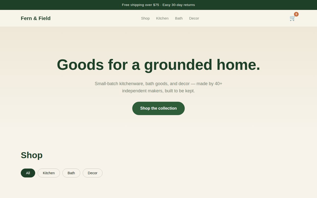 Store template live preview